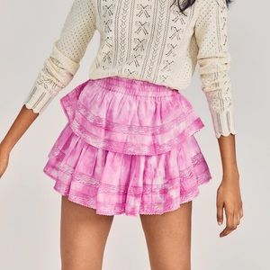 LoveShackFancy Ruffle Mini Skirt - New With Tags (NWT)